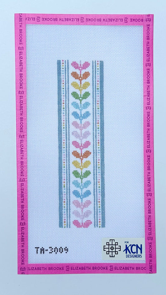 Rainbow Leaves Key Fob Canvas