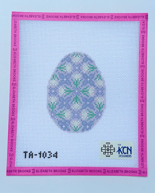 Millefleur Lilac Egg Canvas
