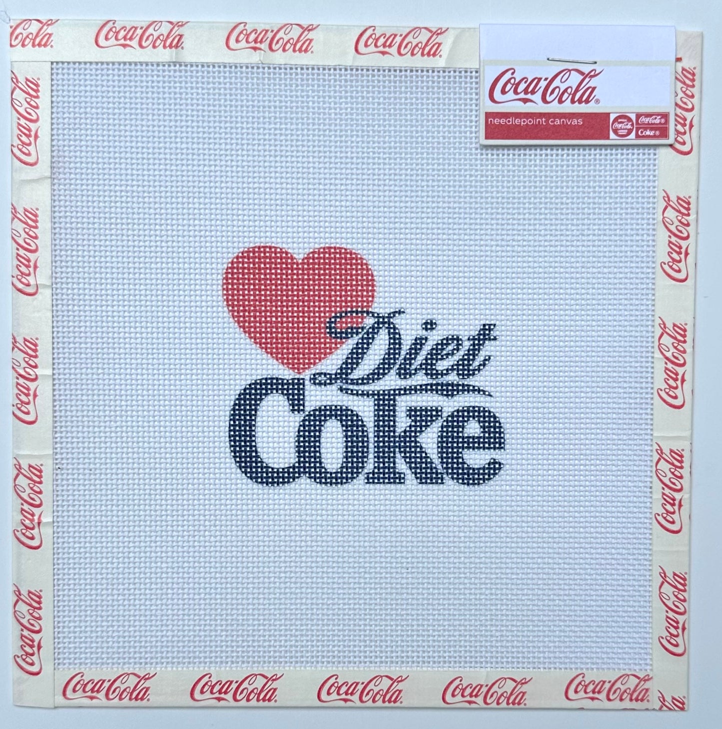 Love Diet Coke needlepoint canvas