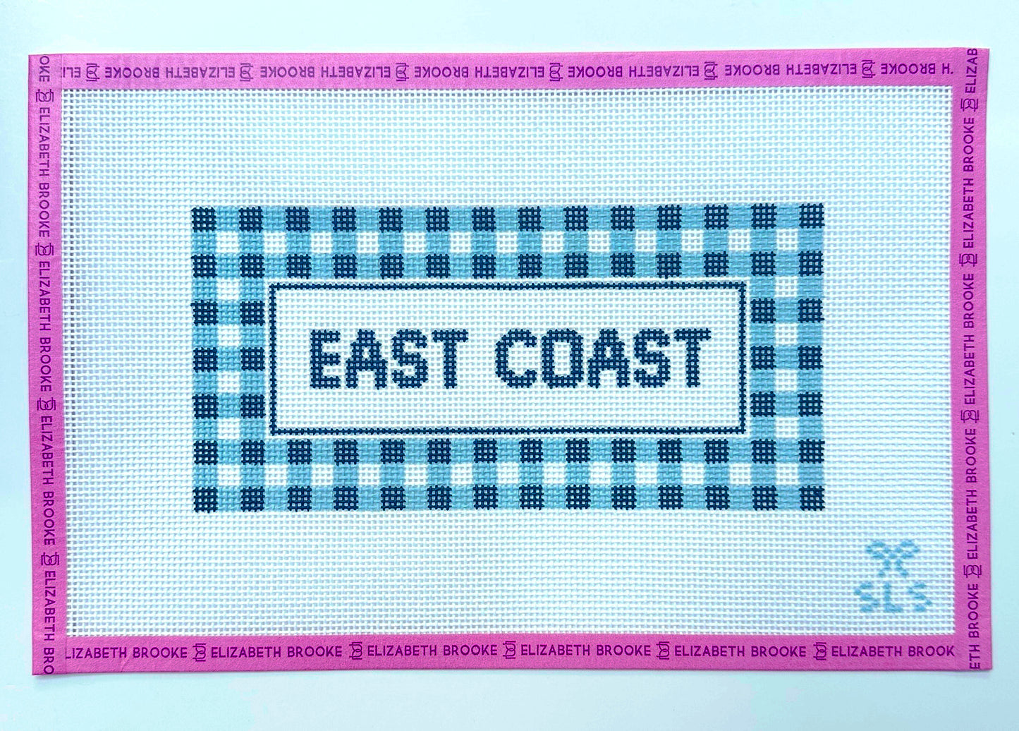 East Coast Gingham Needlepoint Canvas