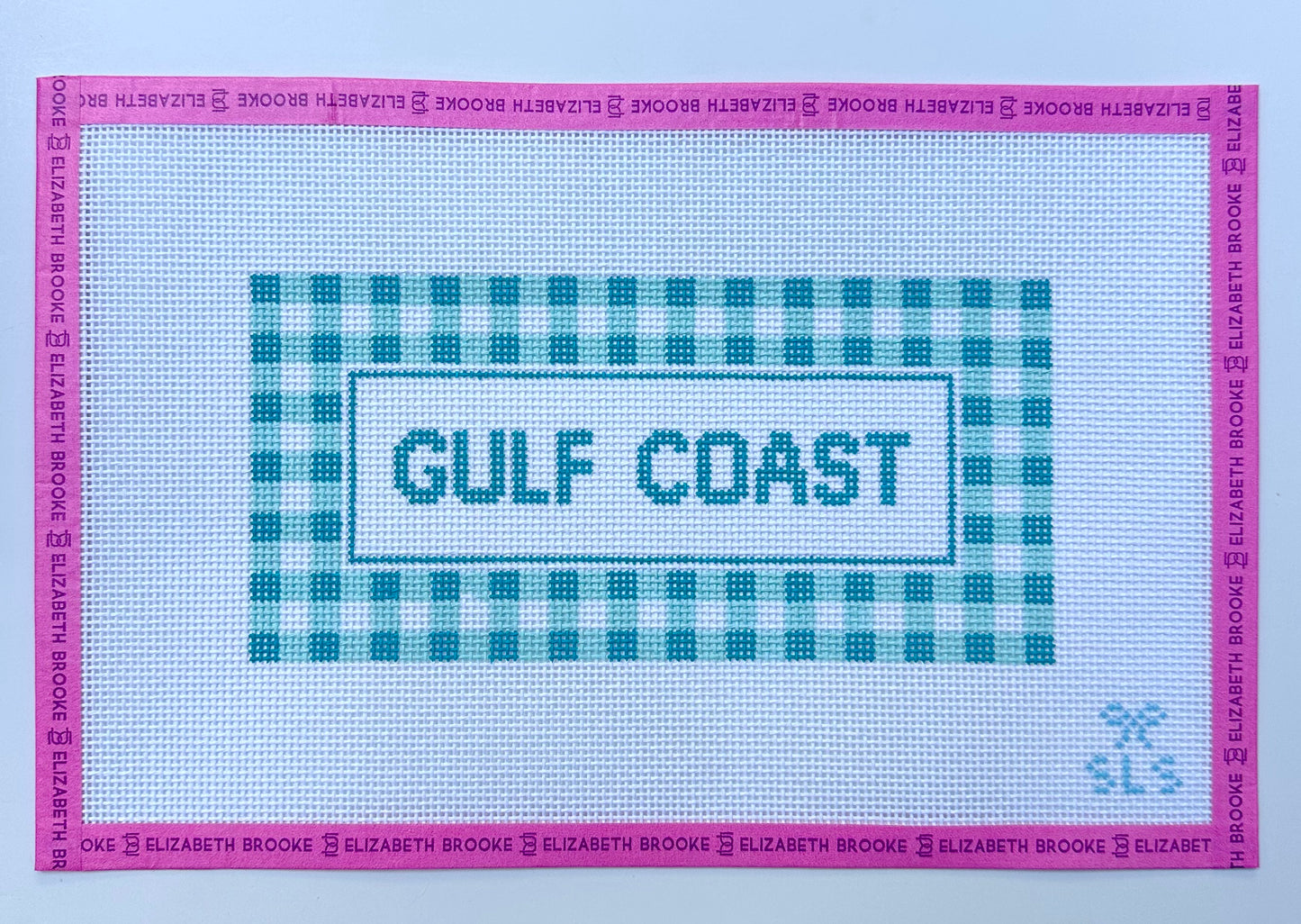 Gulf Coast Gingham Needlepoint Canvas