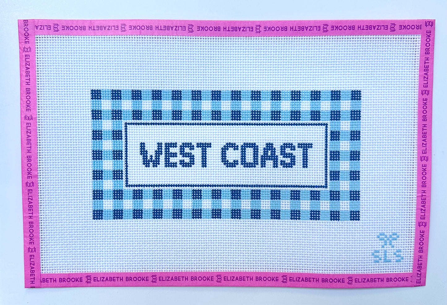 West Coast Gingham Needlepoint Canvas