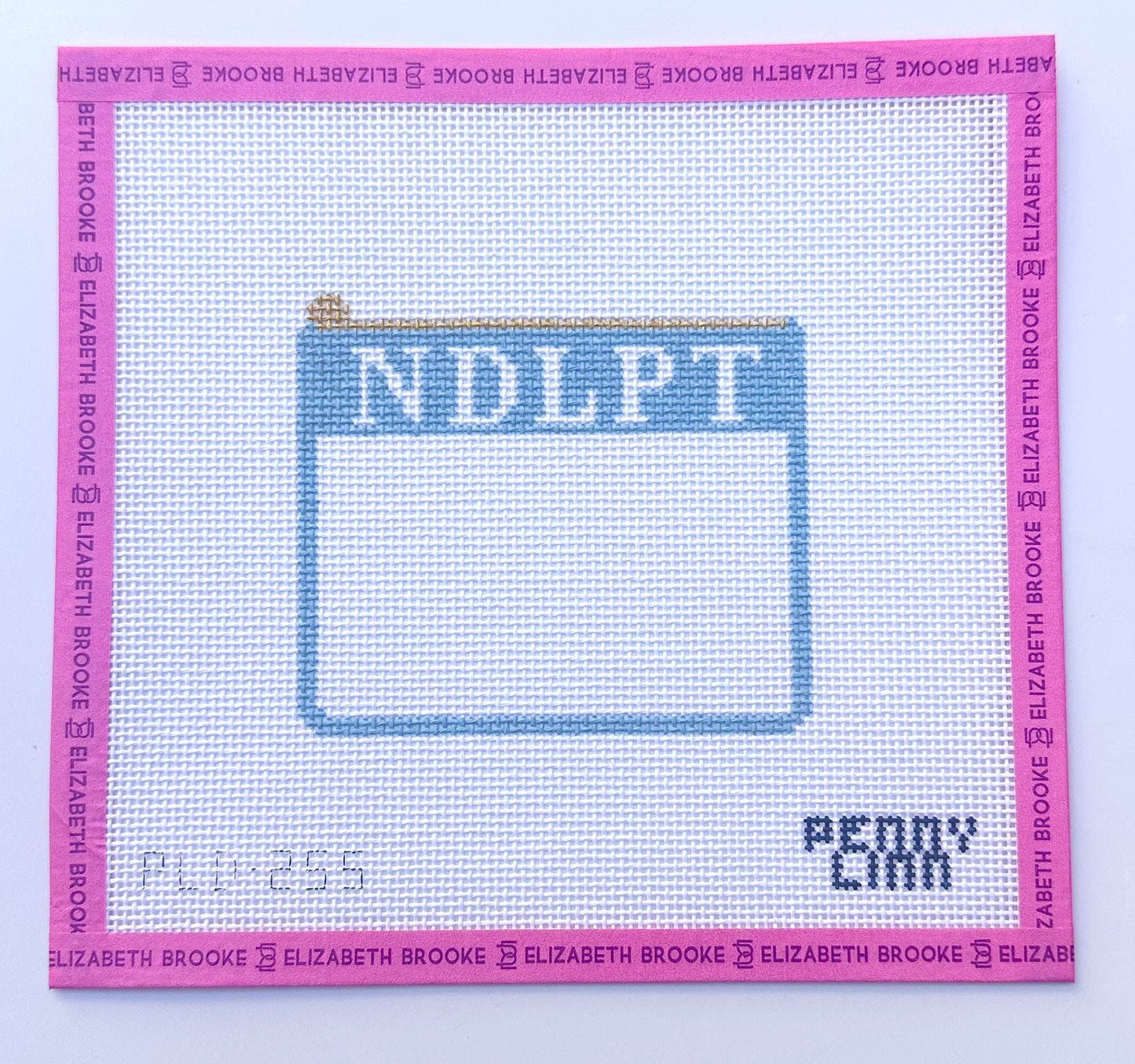 NDLPT pouch needlepoint canvas