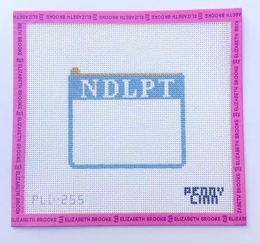 NDLPT pouch needlepoint canvas