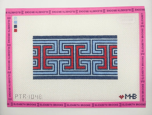 Blue and Red Greek Keys