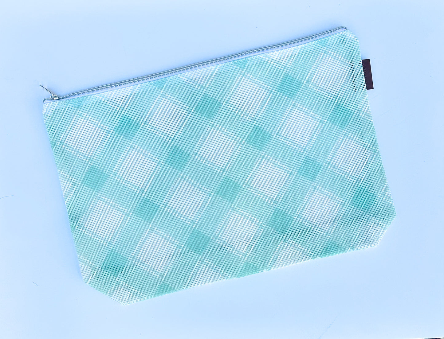 Large Plaid Mesh stitchable project bag