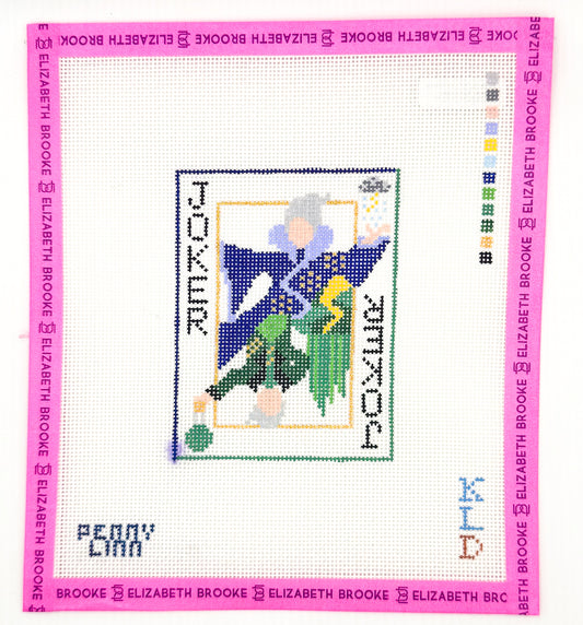 Wicked Queen Joker Card Needlepoint Canvas