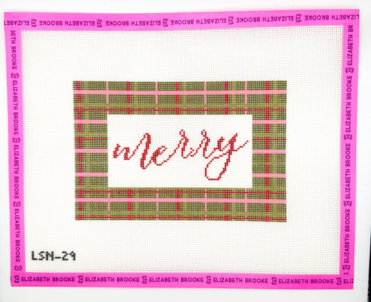 Merry Plaid Sign