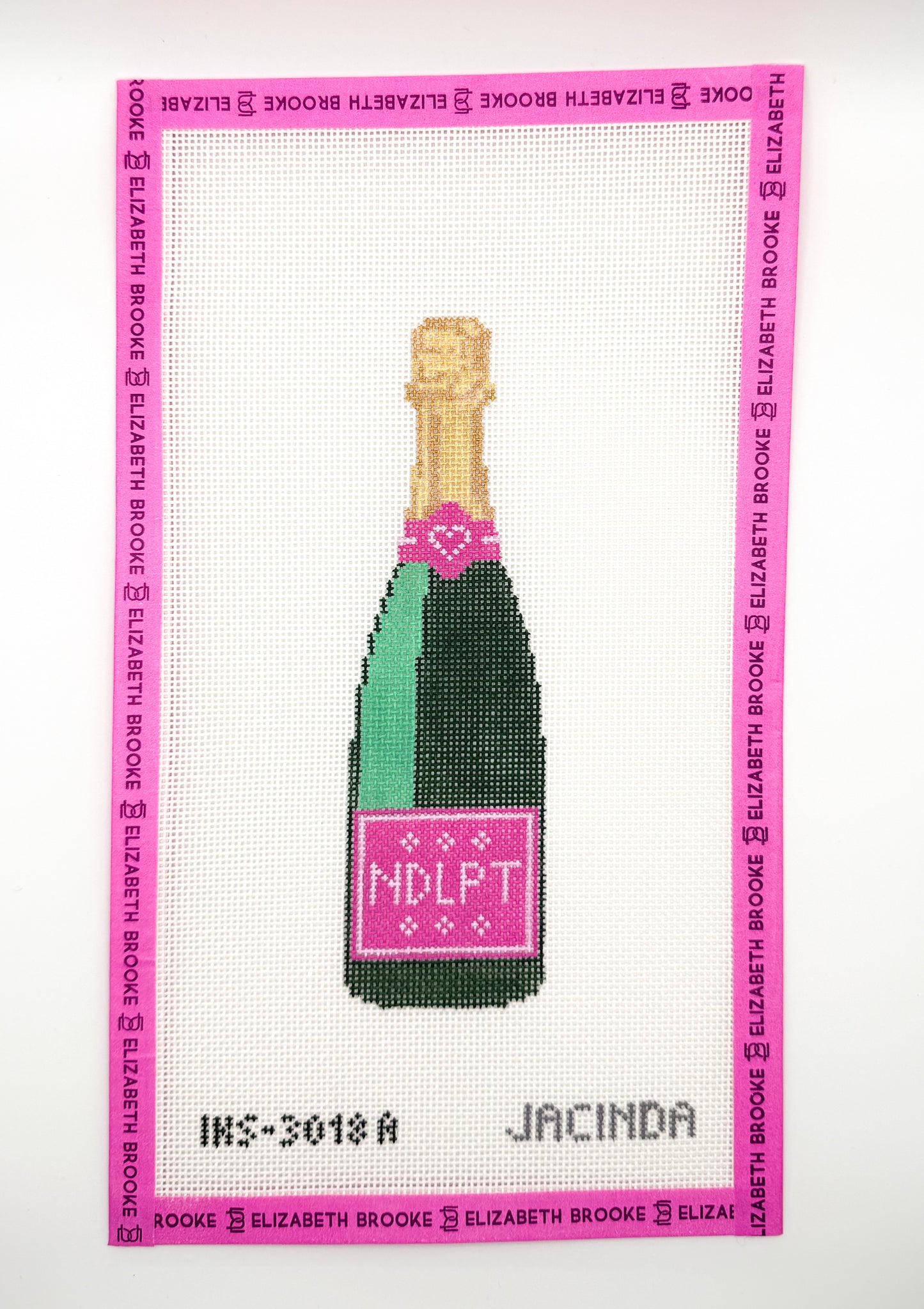 NDLPT Champagne Ornament Needlepoint Canvas