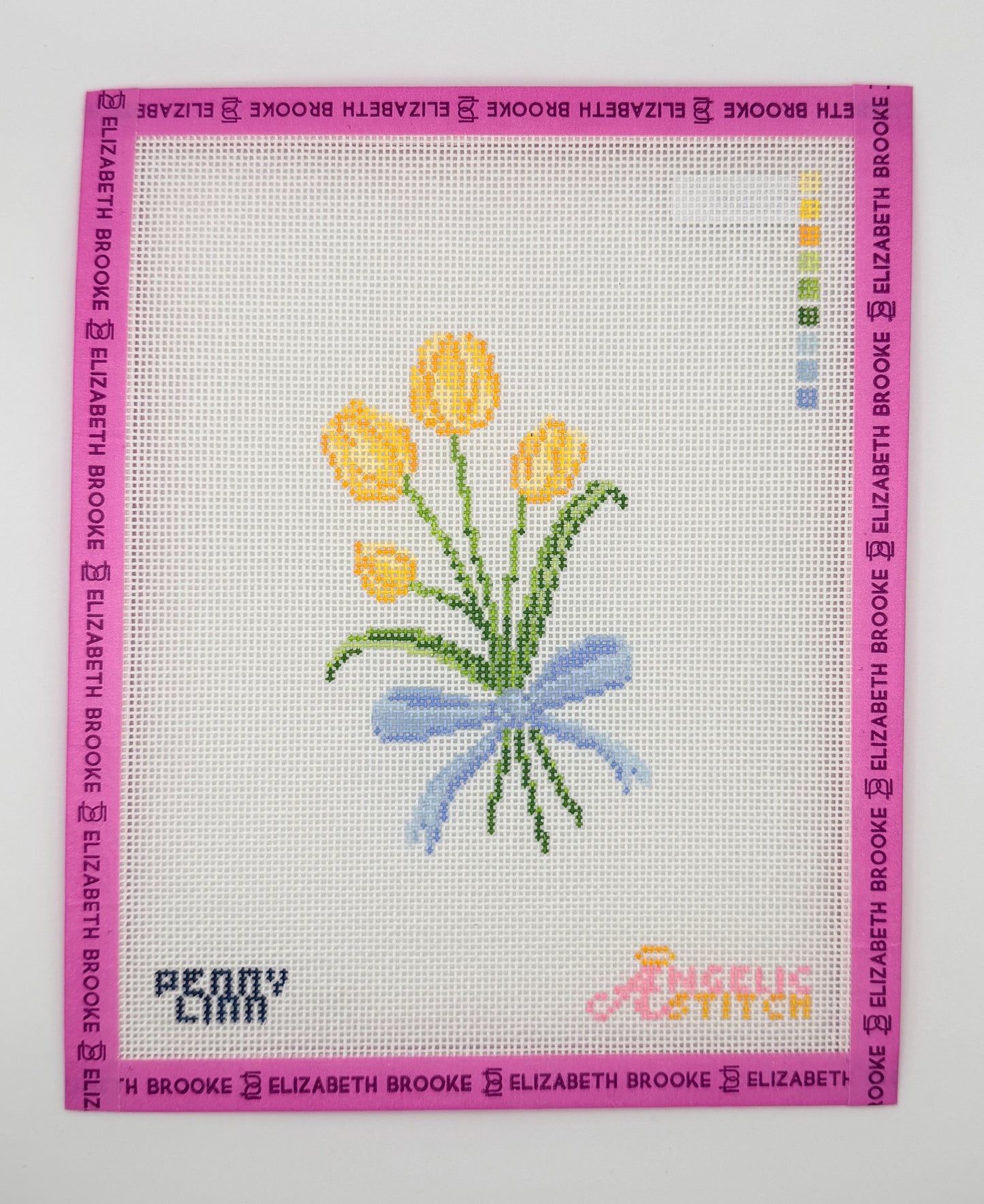 Yellow Tulip needlepoint cavas