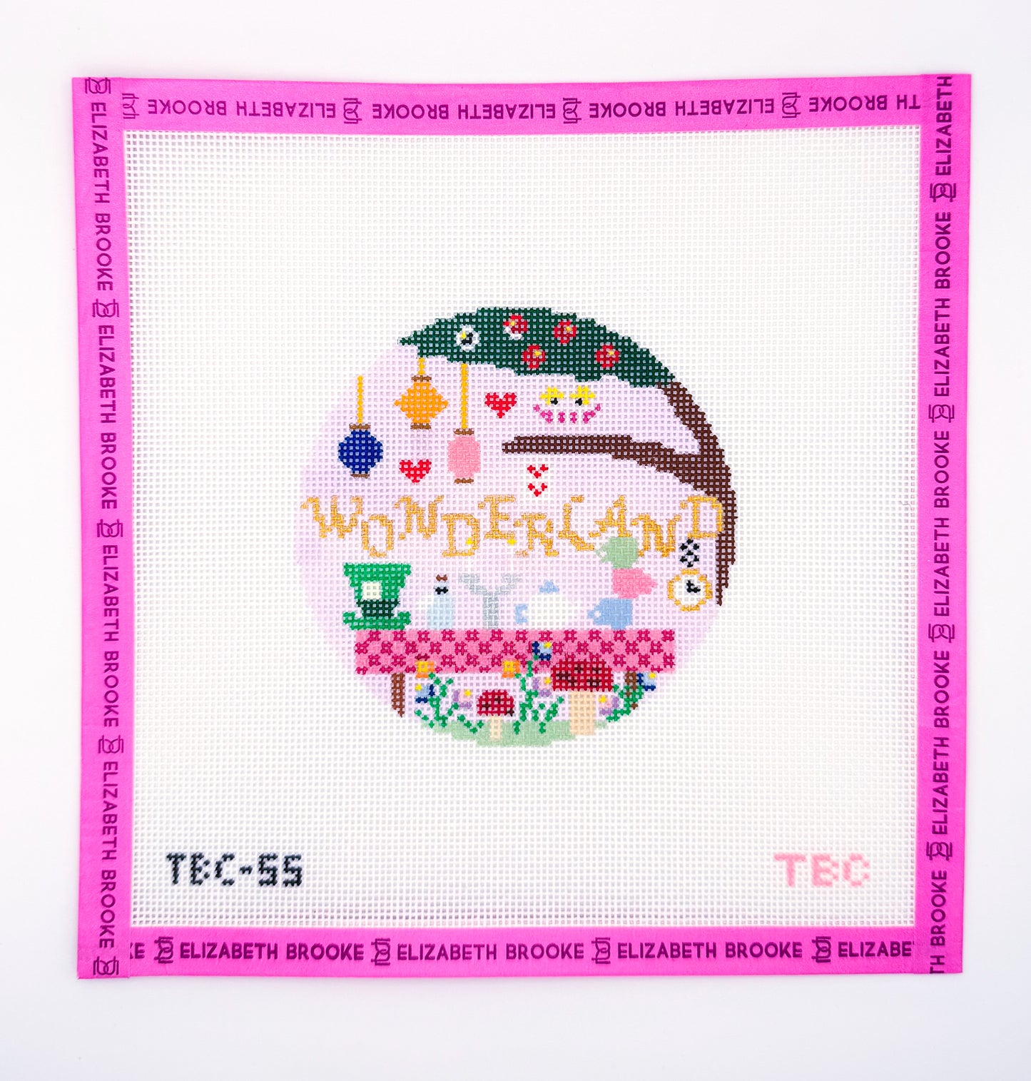 Wonderland round Canvas
