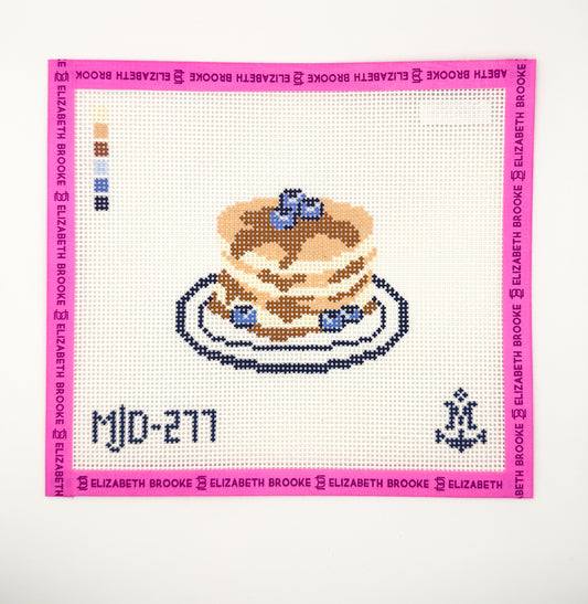 Blueberry Pancakes Needlepoint Canvas
