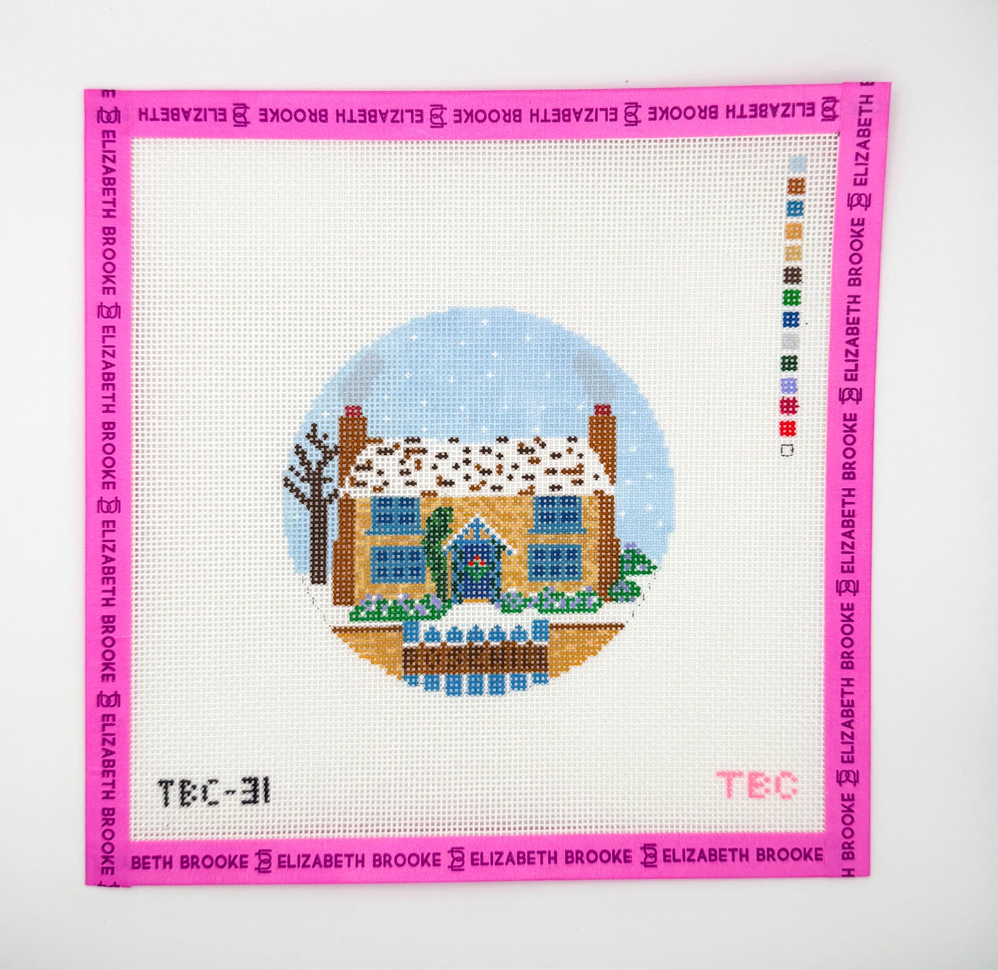 The Book Canvas: Rosehill Cottage Needlepoint Canvas