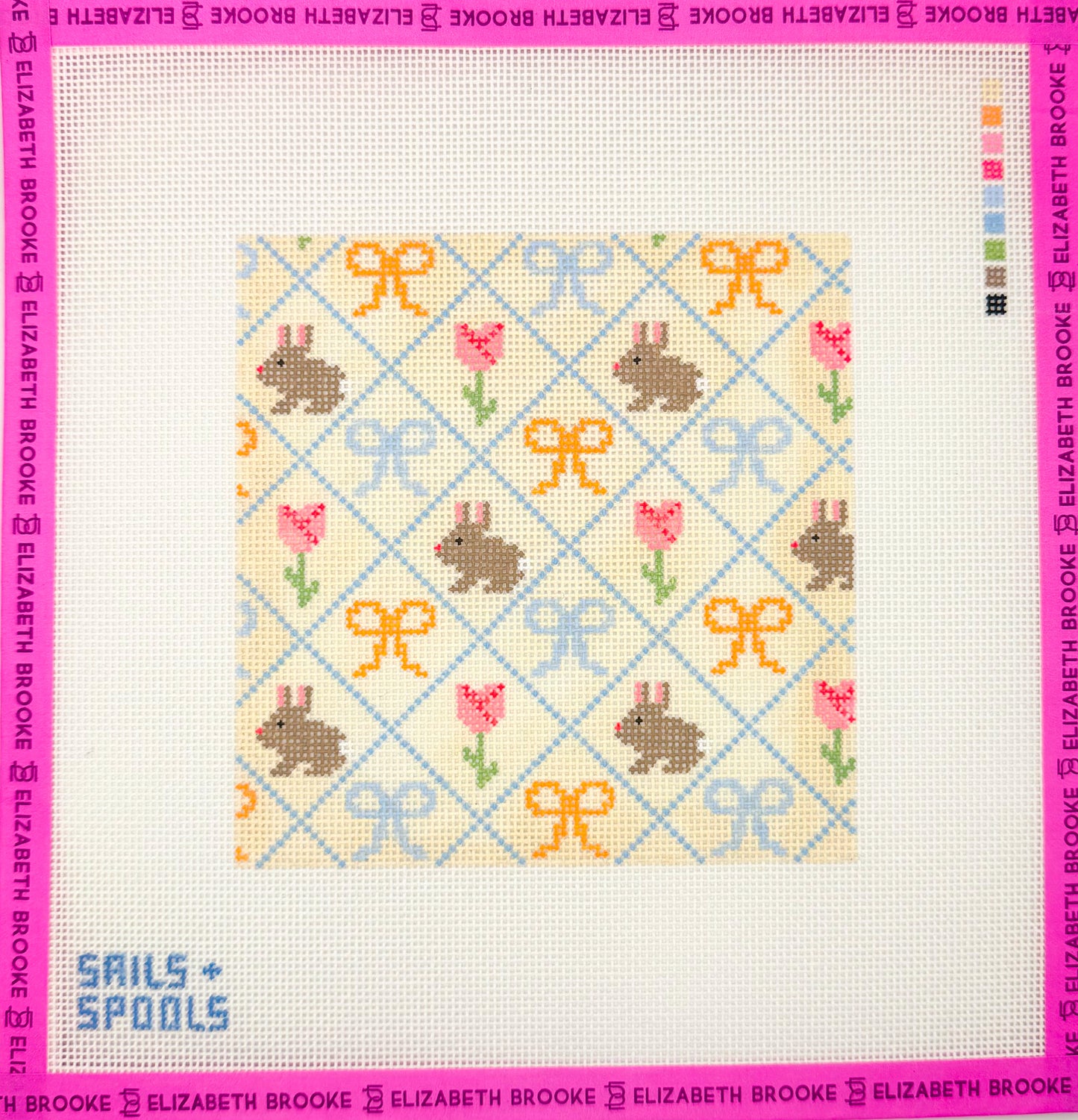 Easter Lattice Needlepoint Canvas