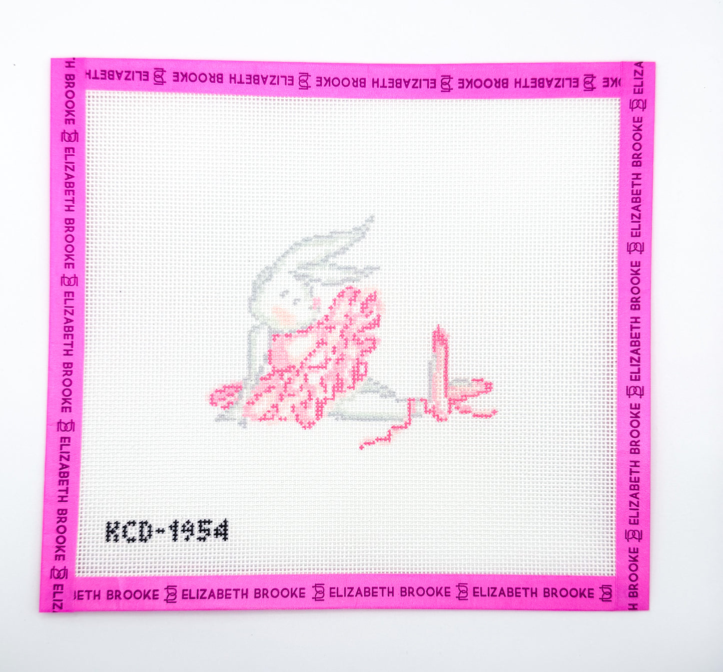 Resting Ballet Bunny Needlepoint Canvas