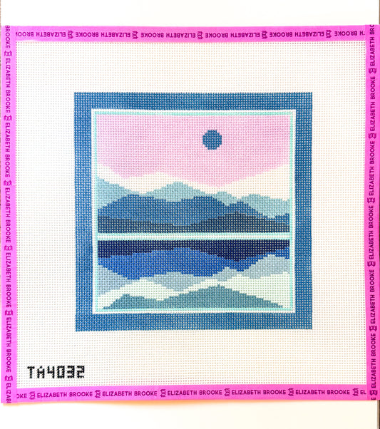 Glacial Landscape Needlepoint Canvas
