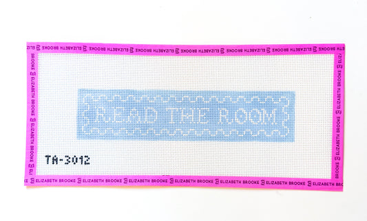 Read the Room bookmark needlepoint canvas