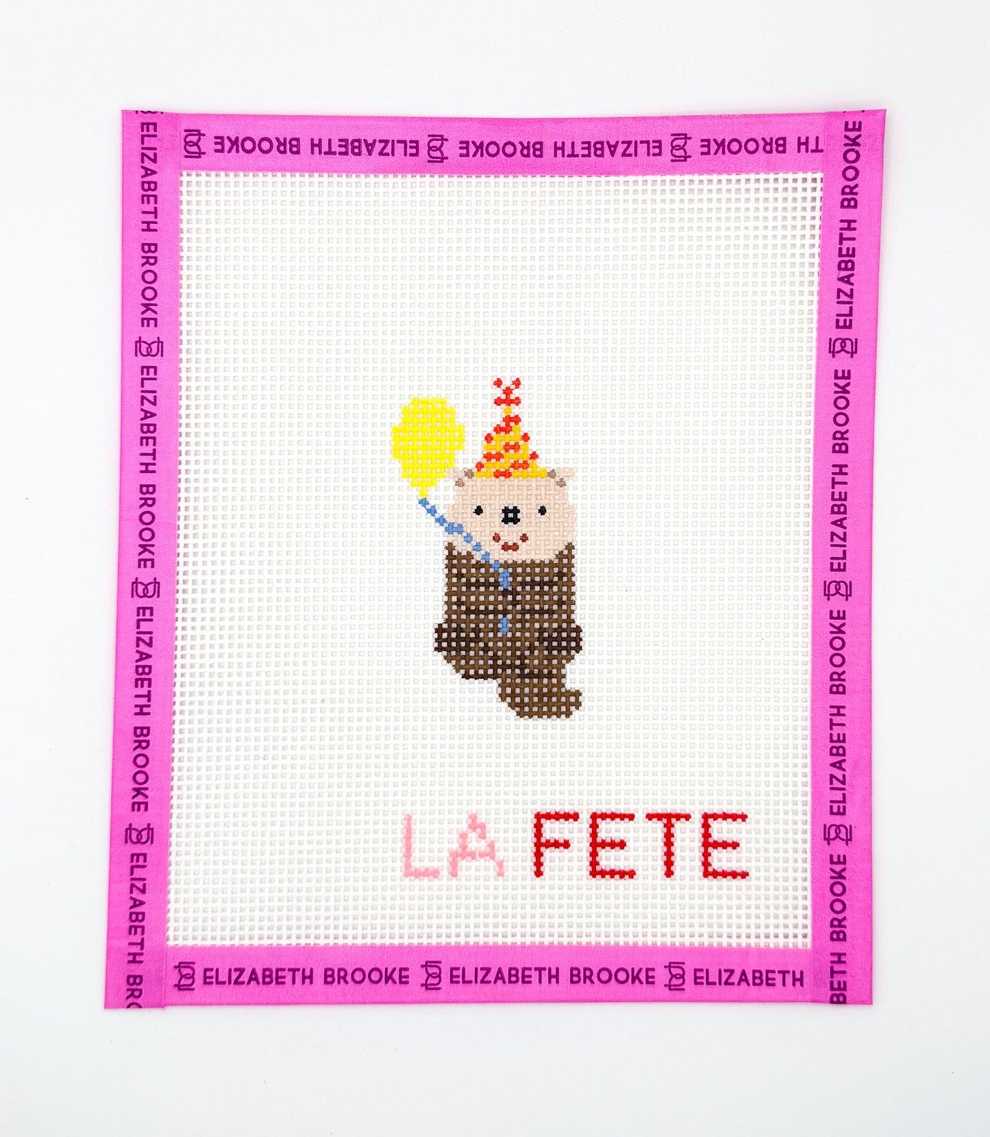 Party Animal Otter Needlepoint Canvas