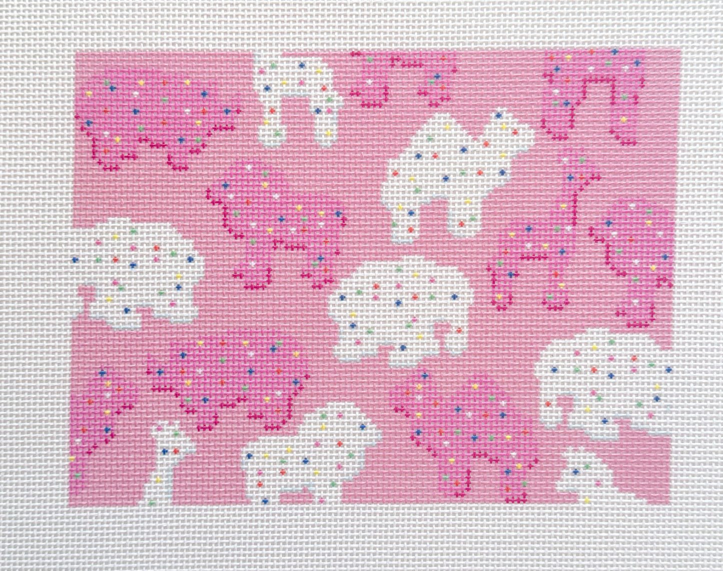 Animal Cracker clutch needlepoint canvas
