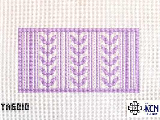 Gladys Purple Eyeglass case needlepoint canvas