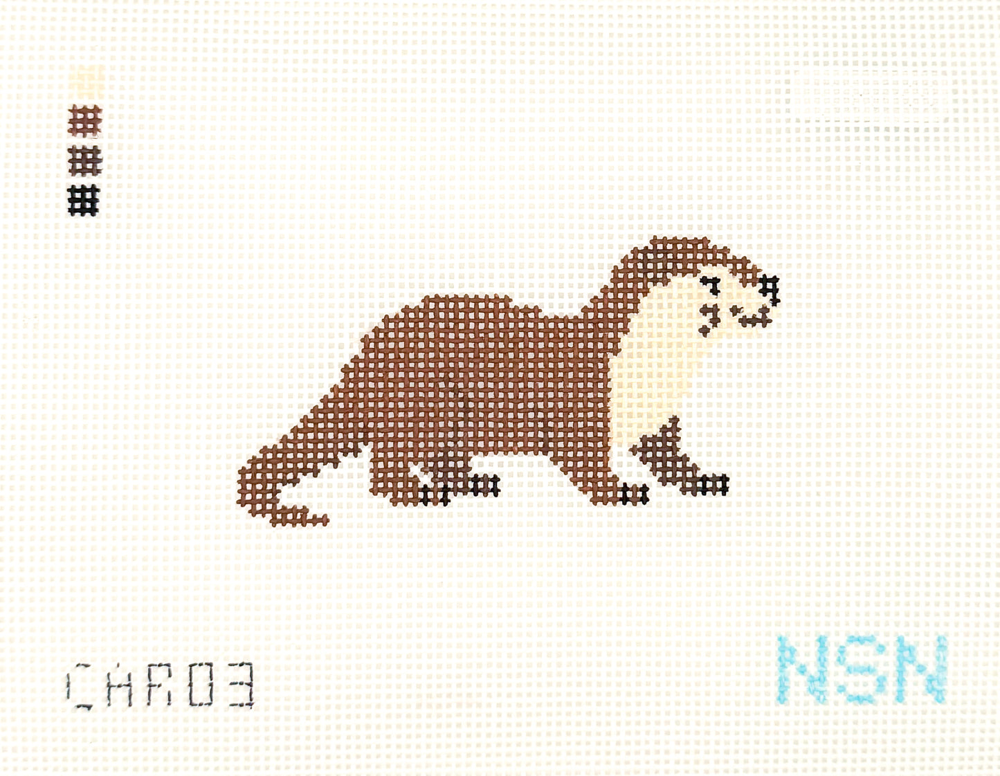 River Otter Needlepoint Canvas