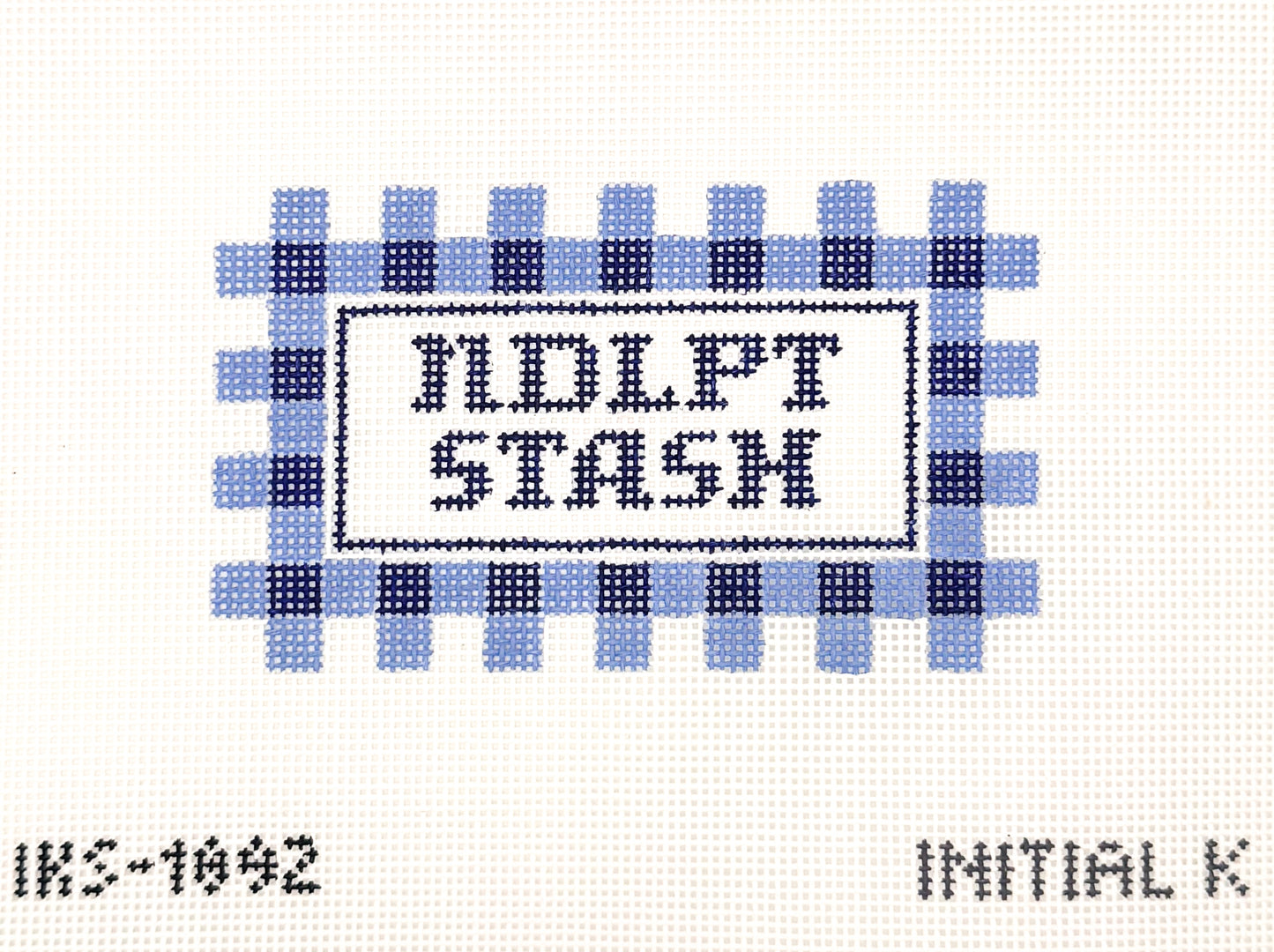 NDLPT Stash gingham needlepoint canvas