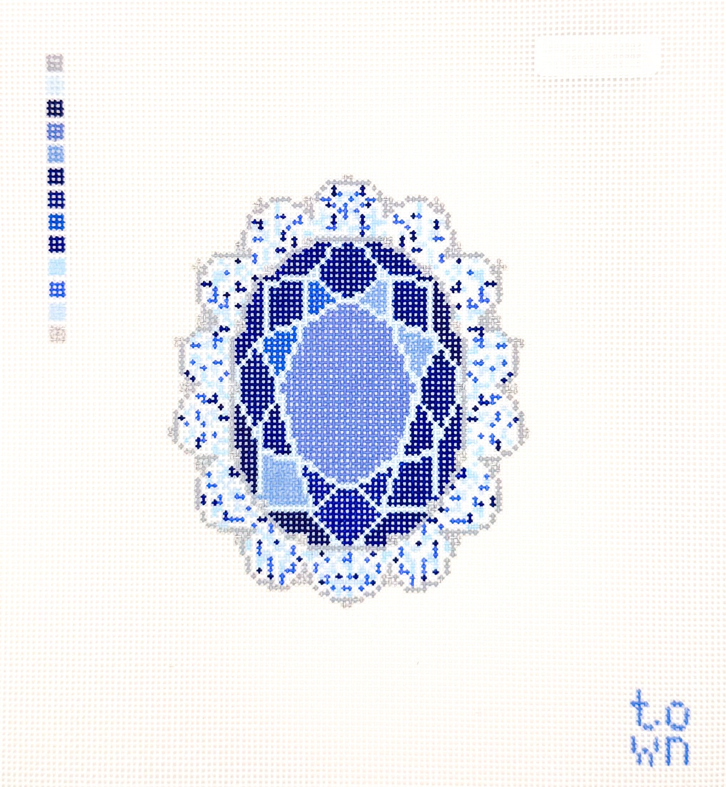 Royal Heirloom Ring Needlepoint Canvas