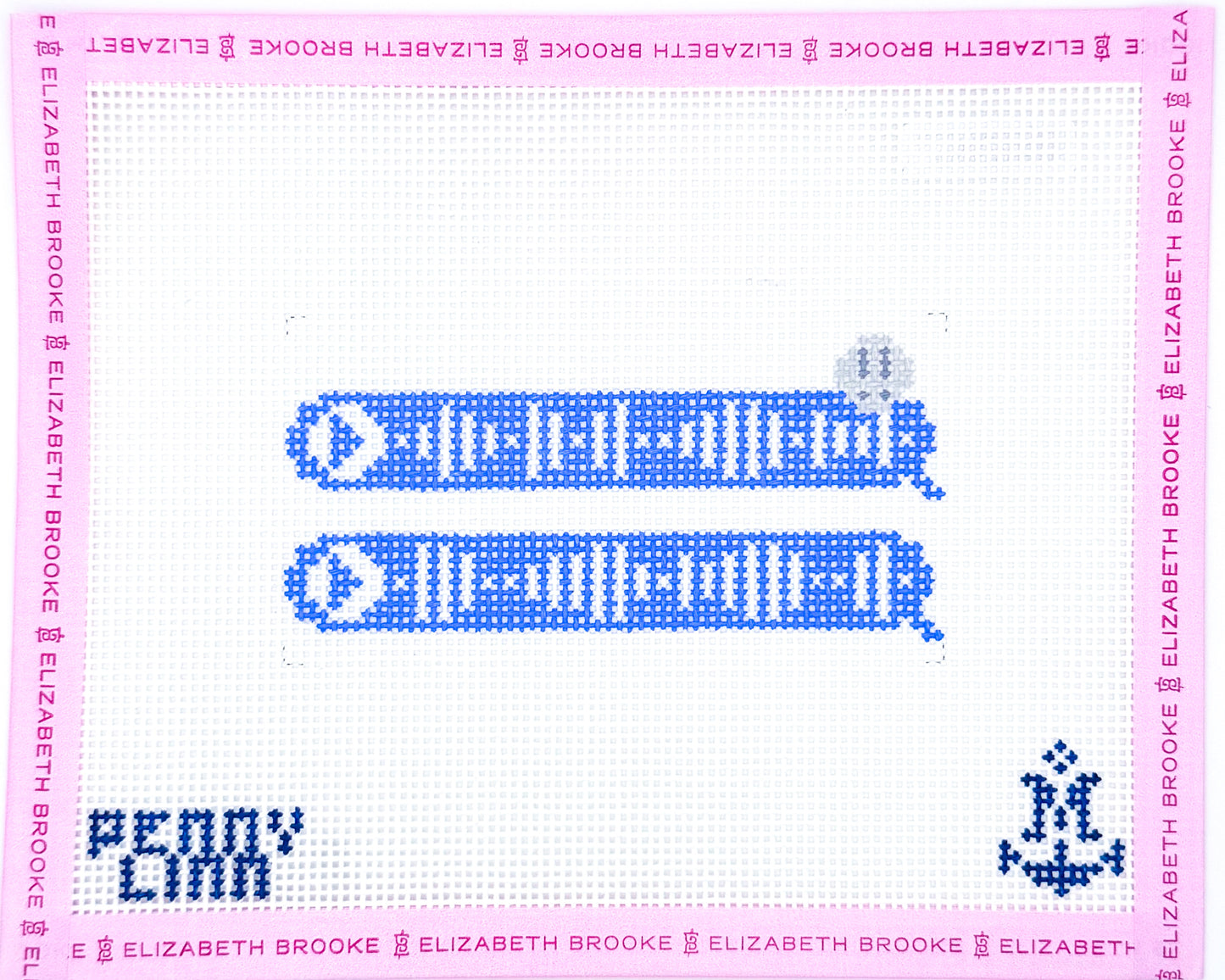 Voice Memo Bubble Needlepoint Canvas