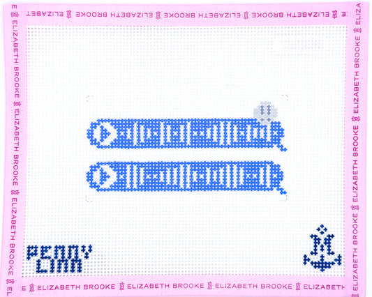 Voice Memo Bubble Needlepoint Canvas
