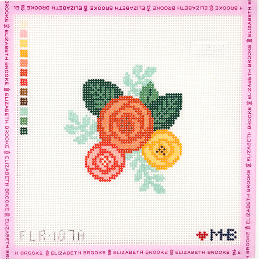 Fall bouquet floral Needlepoint Canvas