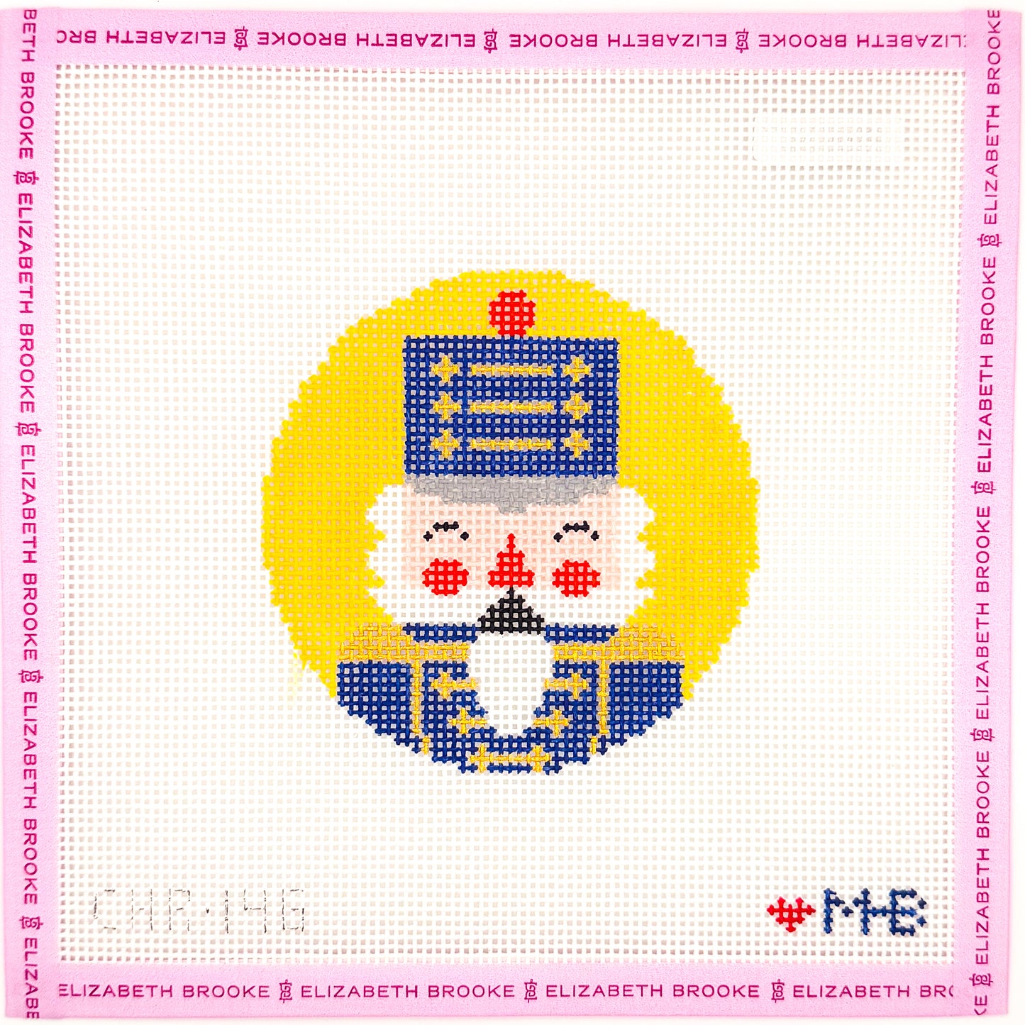 Horatio Nutcracker round needlepoint canvas