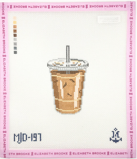 Iced Coffee Needlepoint Canvas