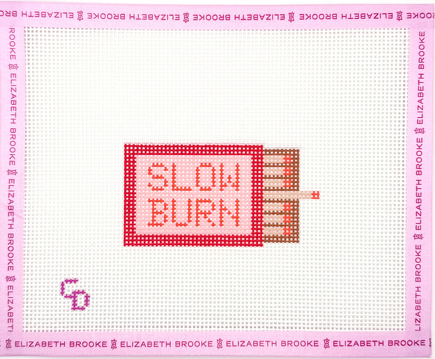 Slow Burn Matches needlepoint canvas