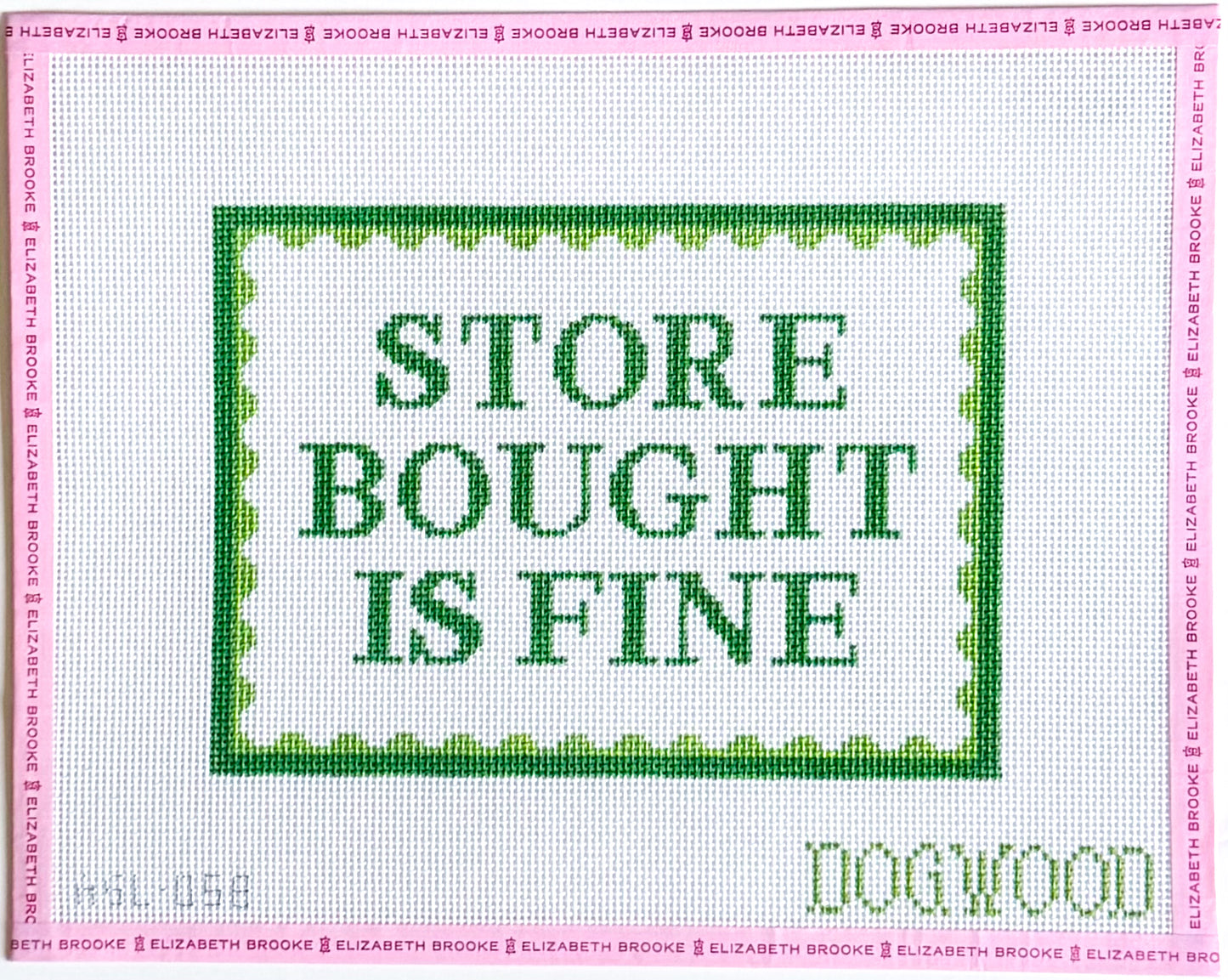Store Bought is Fine Needlepoint Canvas