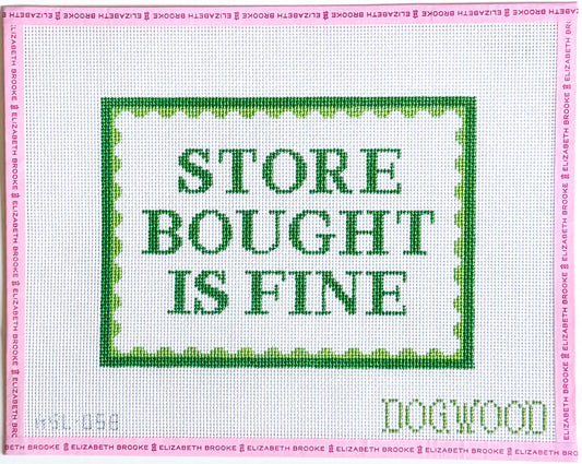 Store Bought is Fine Needlepoint Canvas