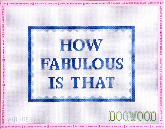 How Fabulous is That Needlepoint Canvas