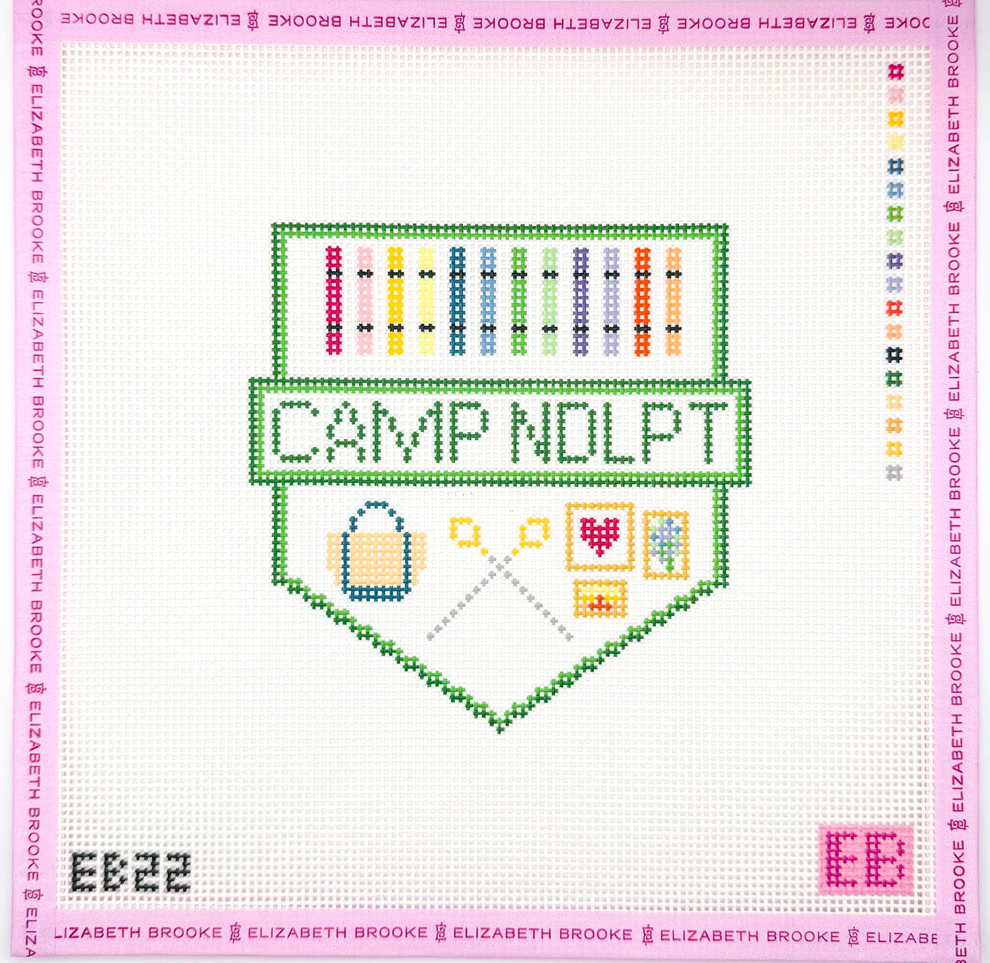 Camp Needlepoint Pennant