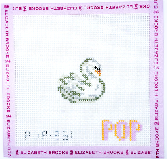 Swan Mini Needlepoint Canvas