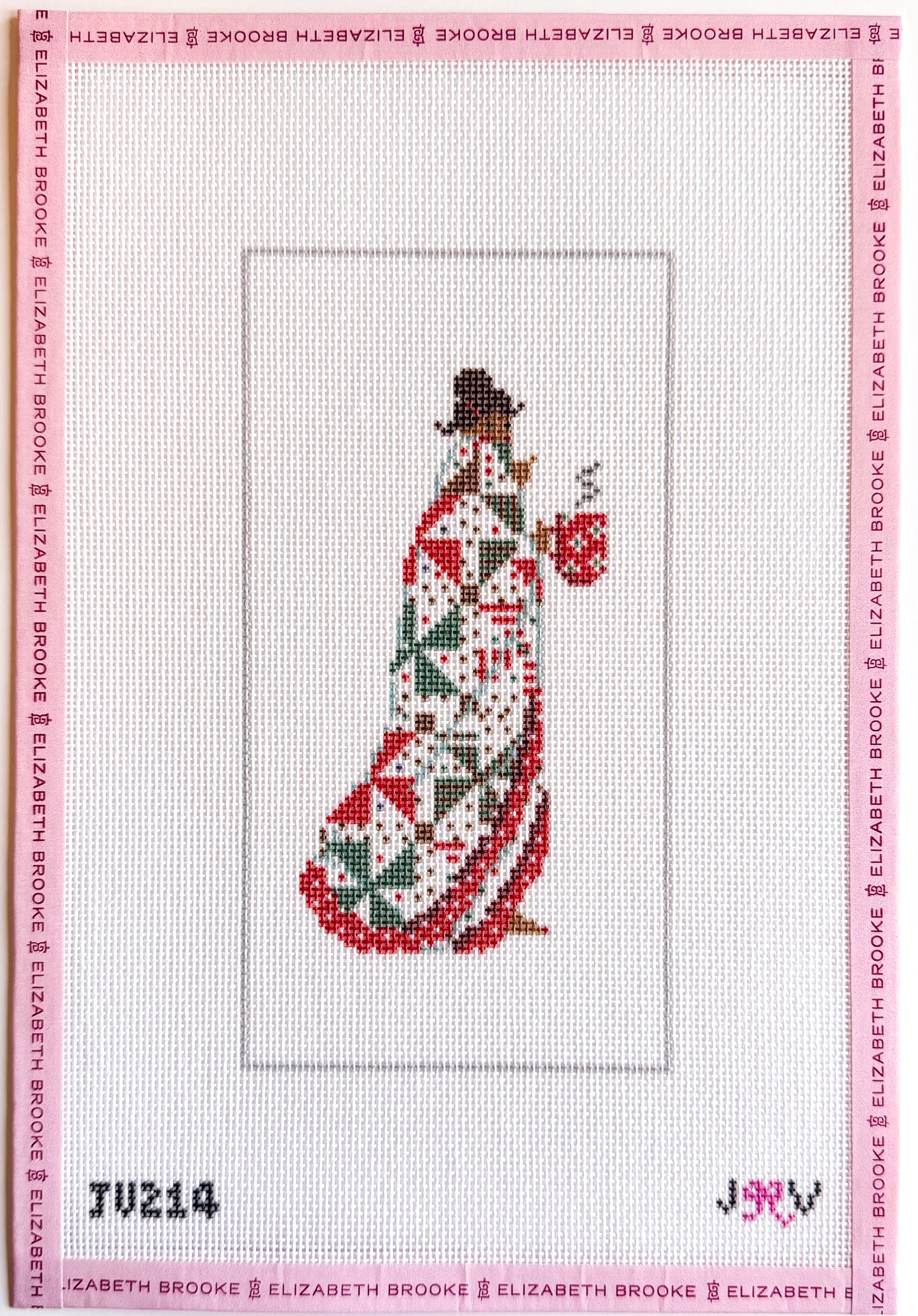 Cozy Quilt Girl Needlepoint Canvas