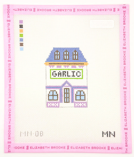 Garlic Village House Needlepoint Canvas