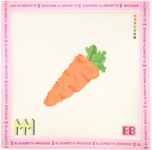 mini carrot needlepoint canvas
