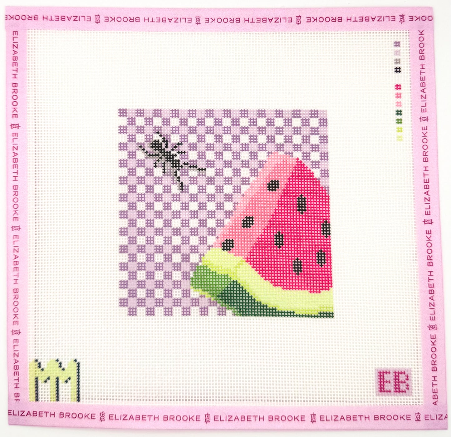 Watermelon Coaster Needlepoint Canvas