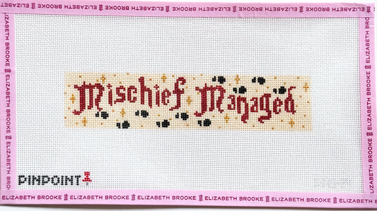 Mischief Managed bookmark keyfob needlepoint canvas