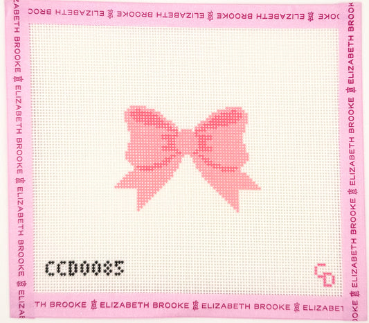 Aesthetic Pink Bow Coquette Needlepoint Canvas