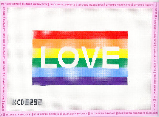 Pride Flag insert needlepoint canvas