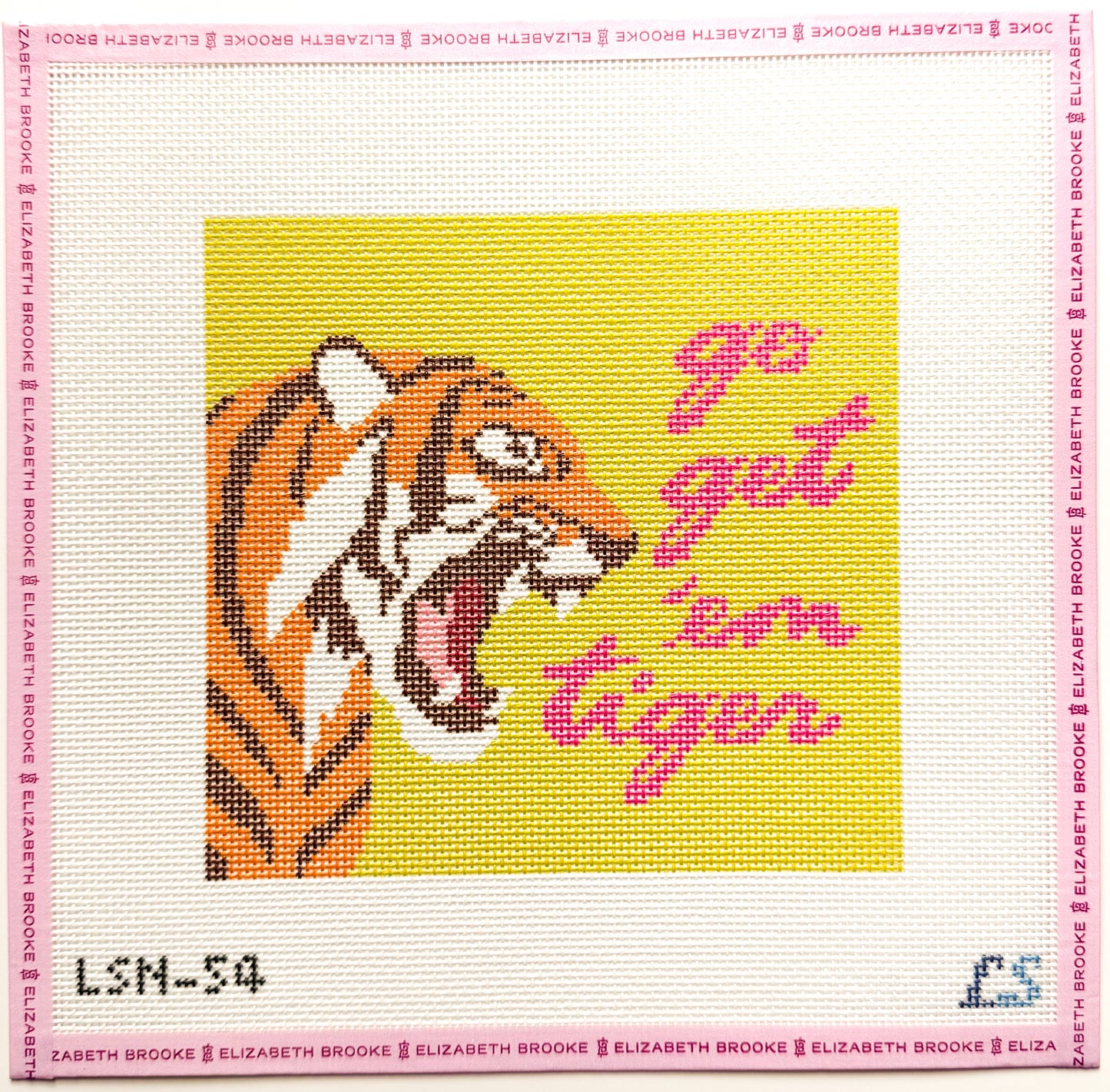 Go Get Em Tiger Needlepoint Canvas