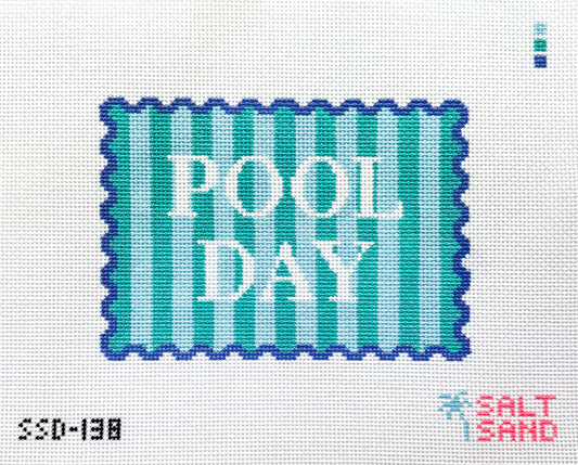 Pool Day Needlepoint Canvas