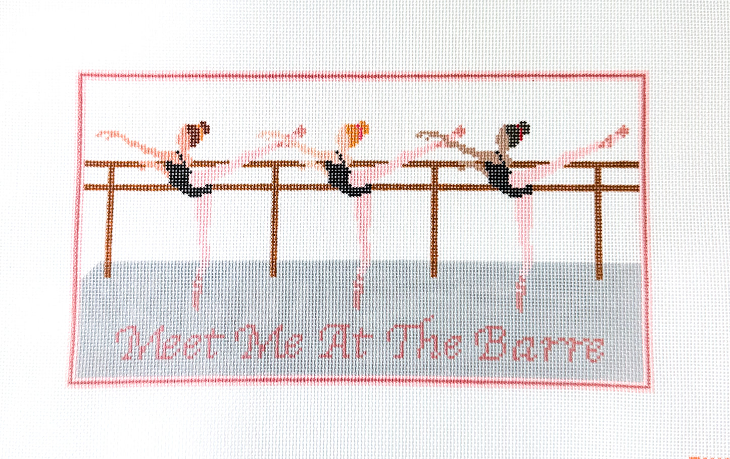 Meet me at the Barre Needlepoint Canvas