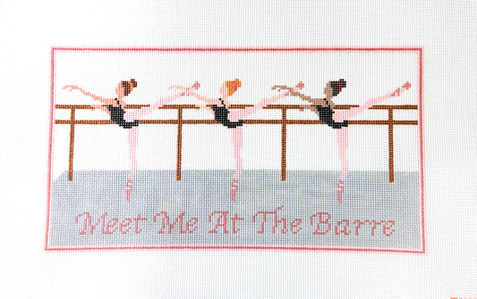 Meet me at the Barre Needlepoint Canvas