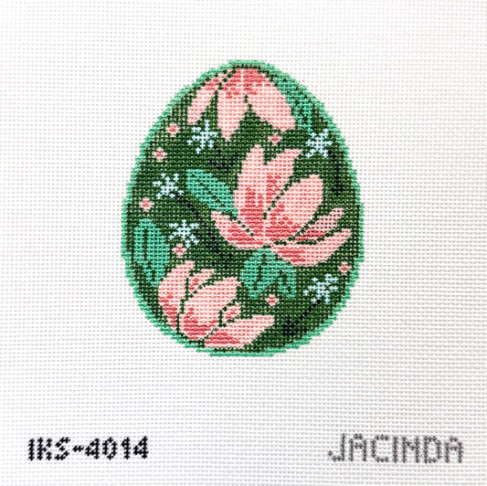 Flower Egg Needlepoint Canvas